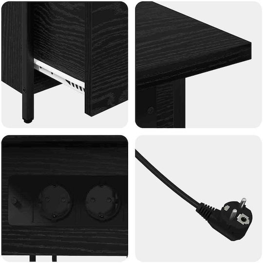 Комод Дървен Black oak 60x30x61см