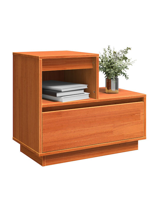 Bedside Table Made of Solid Wood Solid Pine Wood 60x34x51cm