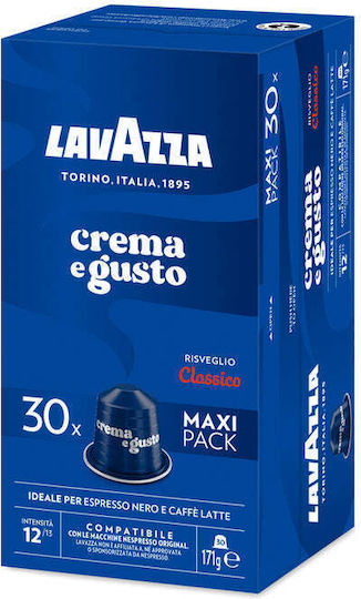 Lavazza Κάψουλες Espresso Crema E Gusto Συμβατές με Μηχανή Nespresso 30caps