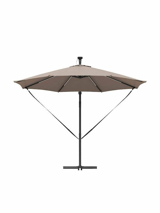 Umbrelă Suspendată Din Aluminiu Maro 2.94x2.94xÎnălțime 2.48m