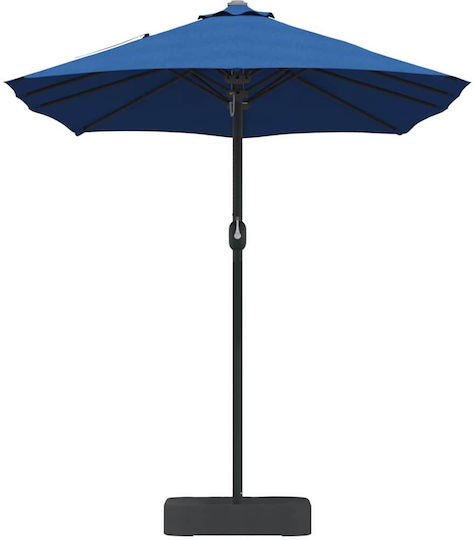 Aluminum Garden Parasol Blue 3.85x2.09xHeight 2.44m