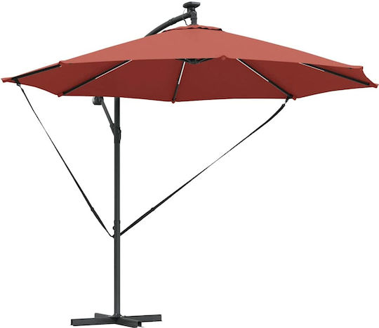 Umbrelă Suspendată Din Aluminiu Portocalie