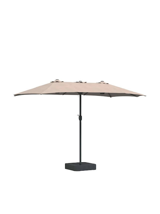 Umbrelă Din Aluminiu Maro 3.85x2.09xÎnălțime 2.44m