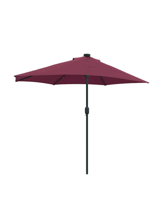 Hanging Aluminum Burgundy 2.94x1.5m Garden & Terrace Parasol