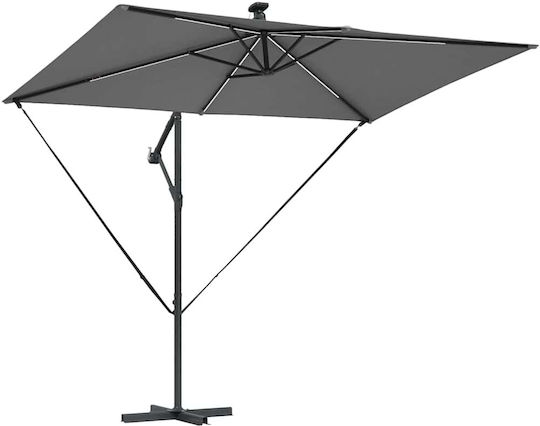Ομπρέλα Κρεμαστή Μεταλλική Γκρι 2.94x2xΥ2.54m