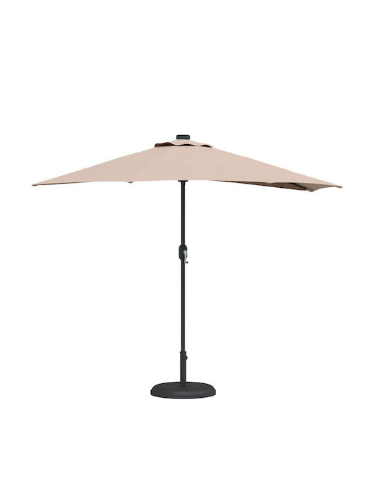Umbrelă Suspendată Din Aluminiu Maro 2.94x1.5xÎnălțime2.24m