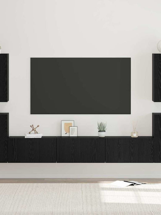 Wohnzimmer TV-Einheit Black Oak L60xB30xH30.5cm