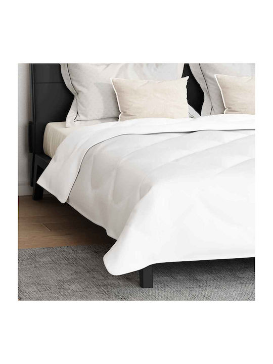 vidaXL Σετ Πάπλωμα Υπέρδιπλο με Γέμιση Microfiber 220x260εκ. Λευκό 3τμχ