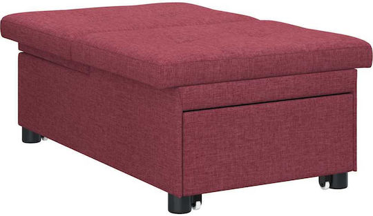 Armchair Bed Red 191x67x82cm