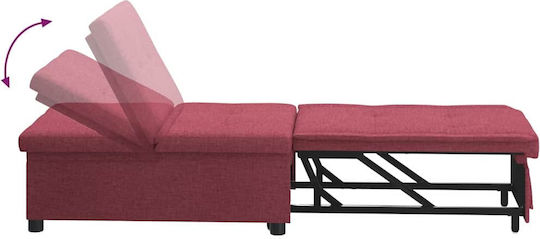Armchair Bed Red 191x67x82cm
