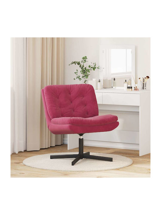Drehbarer Samt Burgundischer Sessel 63x75x76cm