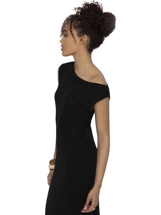 Kynthia Maxi Dress Knitted Black