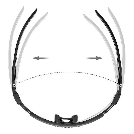 Rockbros Cycling Glasses with White Frame & Polarized / Transparent Lenses