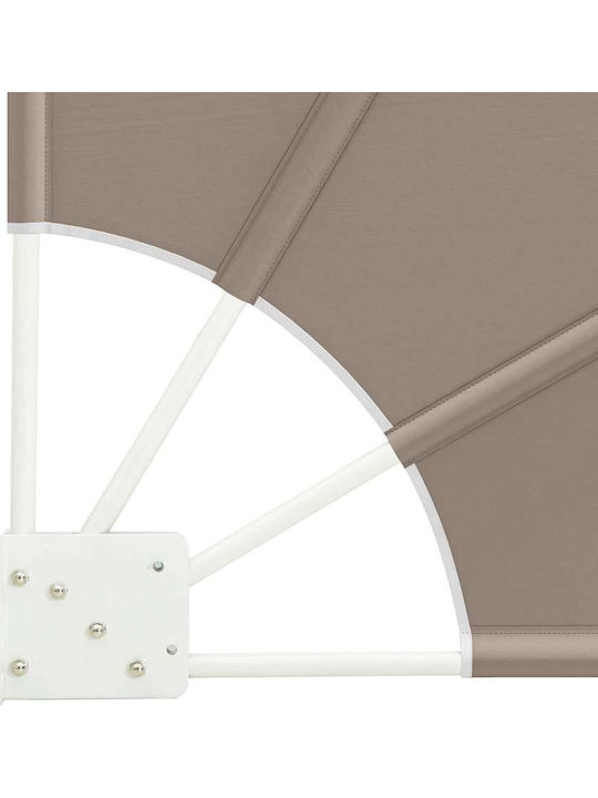 vidaXL Garden Sideway Sunshade Roller Brown 1.4x1.4cm