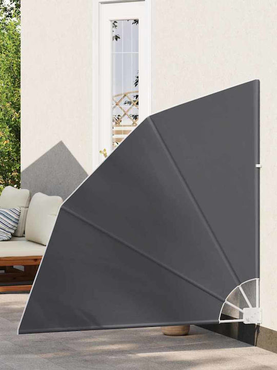 vidaXL Garden Sideway Sunshade Roller Black 1.4x1.4cm