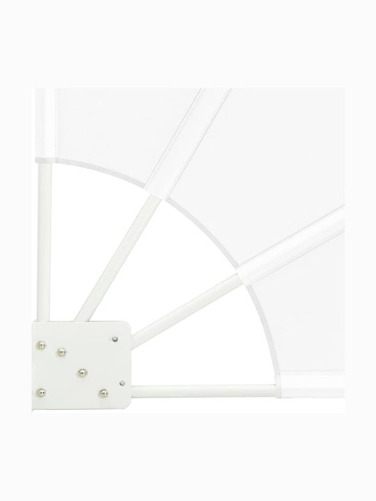 vidaXL Garden Sideway Sunshade Roller White 1.4x1.4cm