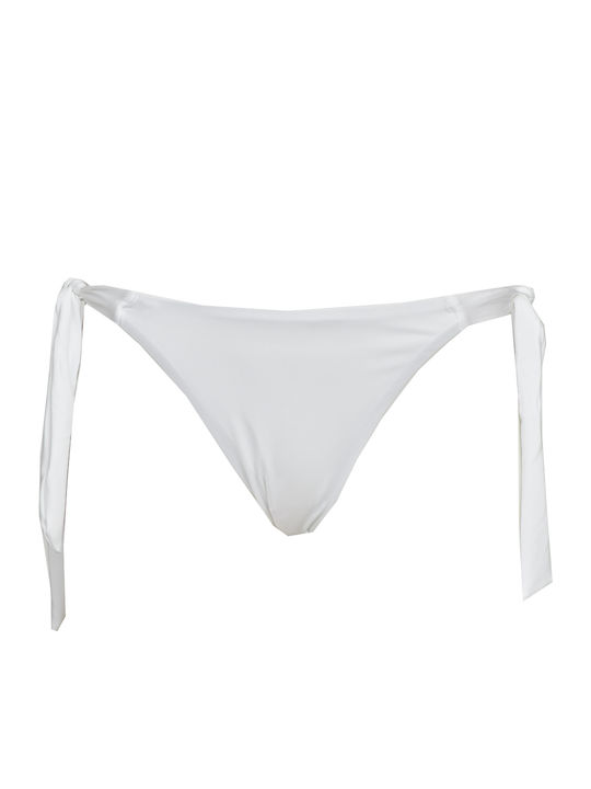 Arabella Bikini Slip mit Schnürchen Weiß