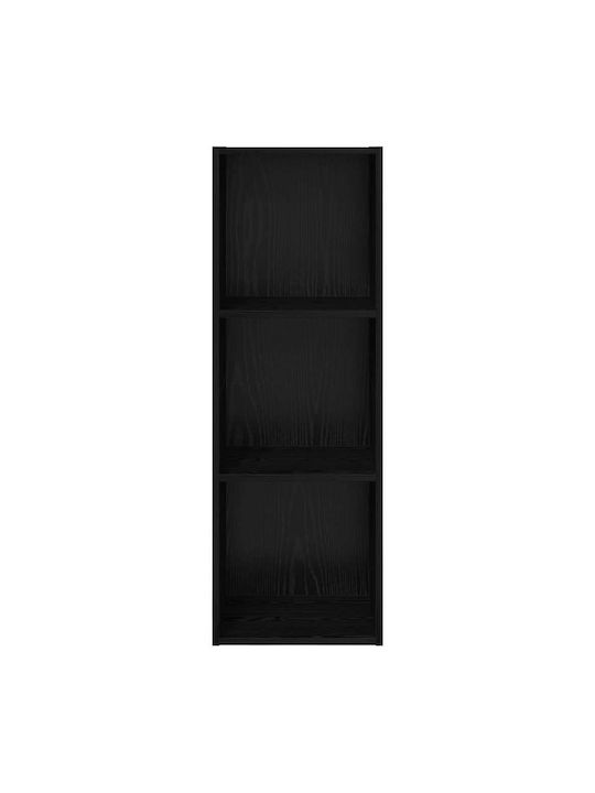 Wall Living Room Cabinet made of Particle Board Black Oak 37x37x107cm