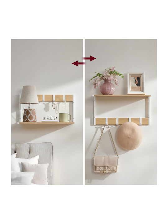 Raft Perete Oak White 50x24.2x26.5cm