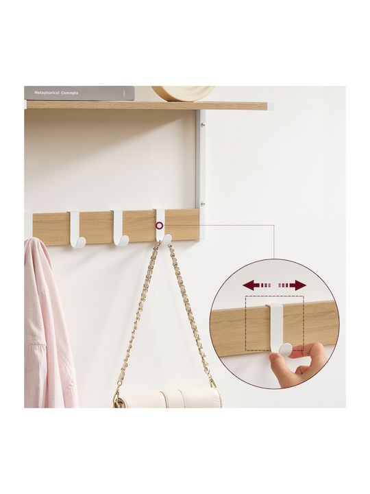 Raft Perete Oak White 50x24.2x26.5cm