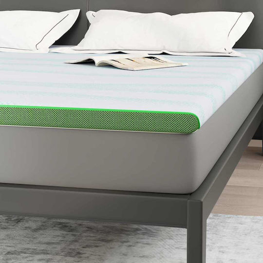 vidaXL Matratzenauflage King Size Polyester 200x200x6 cm