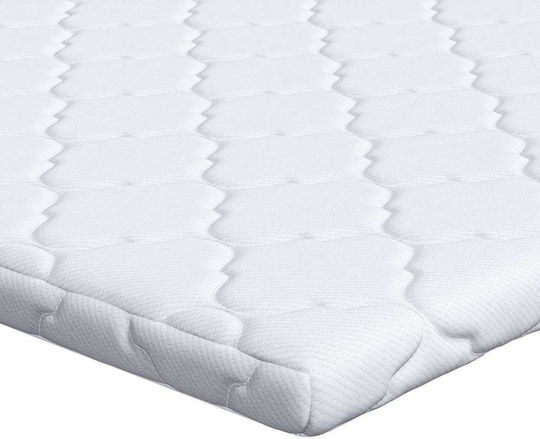 vidaXL Mattress Topper Half Double Polyester 120x200x5cm