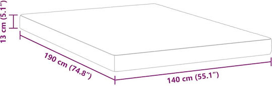 vidaXL Double Mattress 140x190x13cm