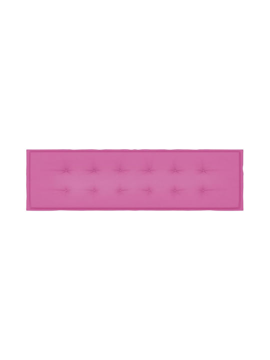 vidaXL Waterproof Bench Cushion for Garden Bench Pink 50x180cm