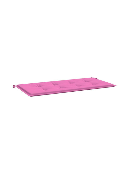 vidaXL Wasserdichtes Gartenstuhlkissen für Sitzbank Rosa 50x120cm