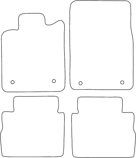 Set Velour Mats Fitting Opel Signum 2003-2008 Red Edging
