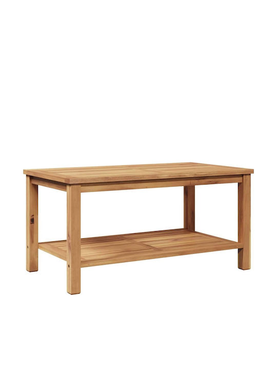 Sitting Room Table for Small Outdoor Spaces from Teak Brown 90x50x45cm