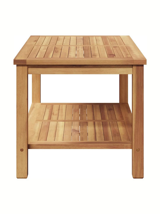 Sitting Room Table for Small Outdoor Spaces from Teak Brown 90x50x45cm