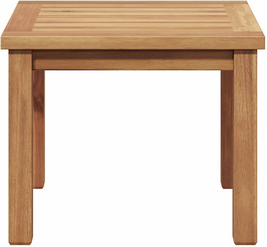 Sitting Room Table for Small Outdoor Spaces from Teak Brown 45x45x36cm