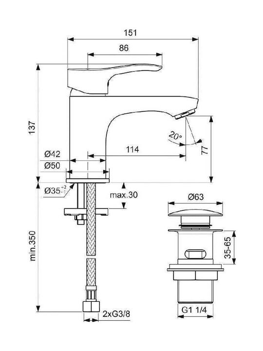 Vidima Mixing Sink Faucet