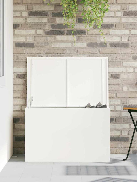 vidaXL Outdoor Storage Box White L80xW50.5xH50cm