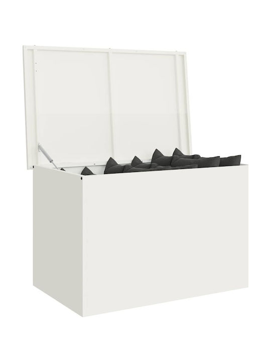 vidaXL Outdoor Storage Box White L80xW50.5xH50cm