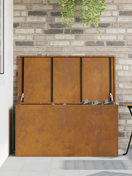 vidaXL Outdoor Storage Box Brown L100xW50.5xH50cm
