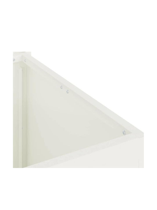 vidaXL Outdoor Storage Box White L55xW50.5xH50cm