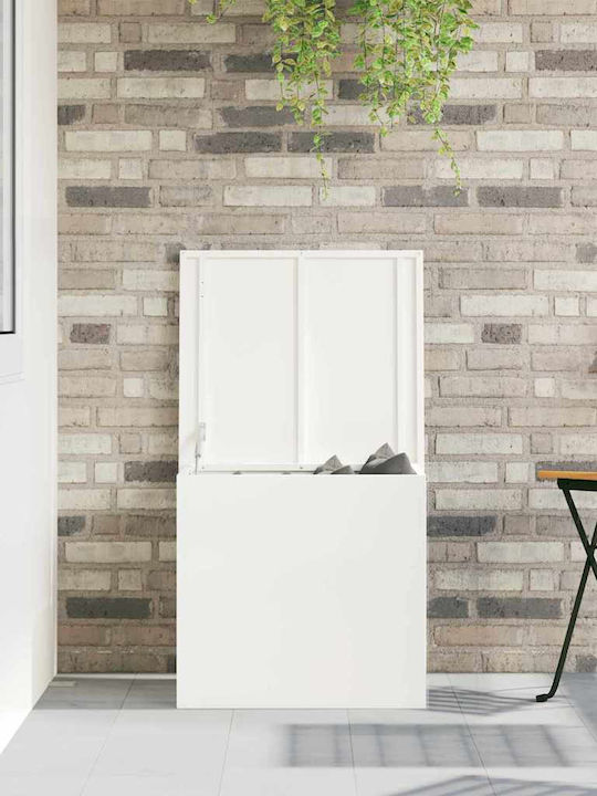 vidaXL Outdoor Storage Box White L55xW50.5xH50cm