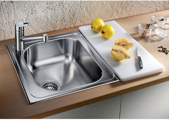 Blanco 525320 Ένθετος Inox Brushed με Μπαταρία Μ48xΠ50cm Ασημί Blanco 525320 Ένθετος Inox Brushed με Μπαταρία Μ48xΠ50cm Ασημί