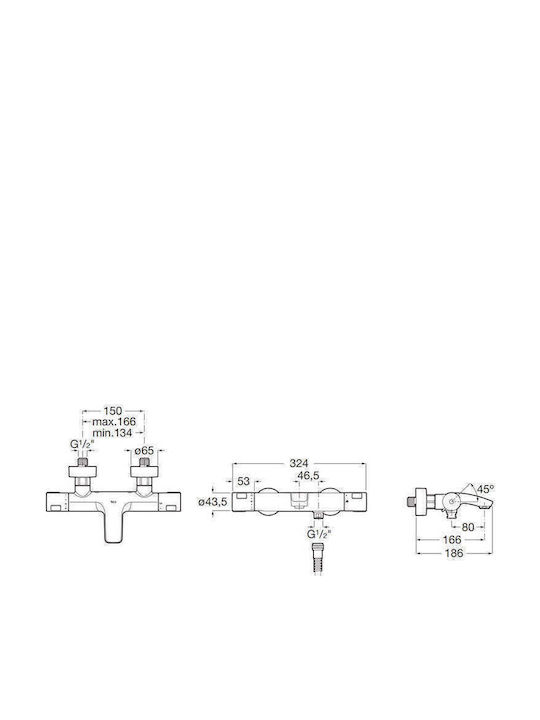 Roca Mixing Bathtub Shower Faucet Thermostatic