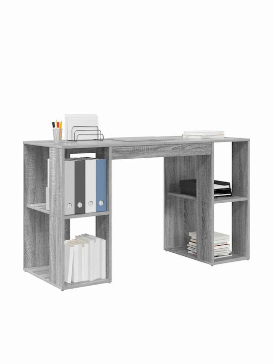 Γραφείο Υπολογιστή Ξύλινο Γκρι Sonoma 130x50.5x75εκ.