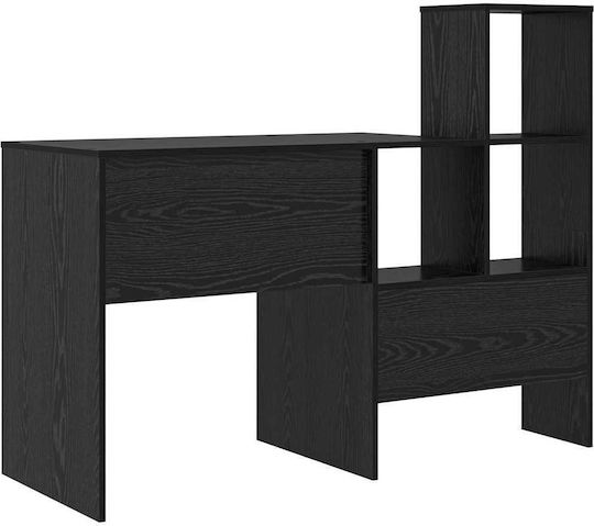 Computer Büro Holz Schwarz 100x40x90cm