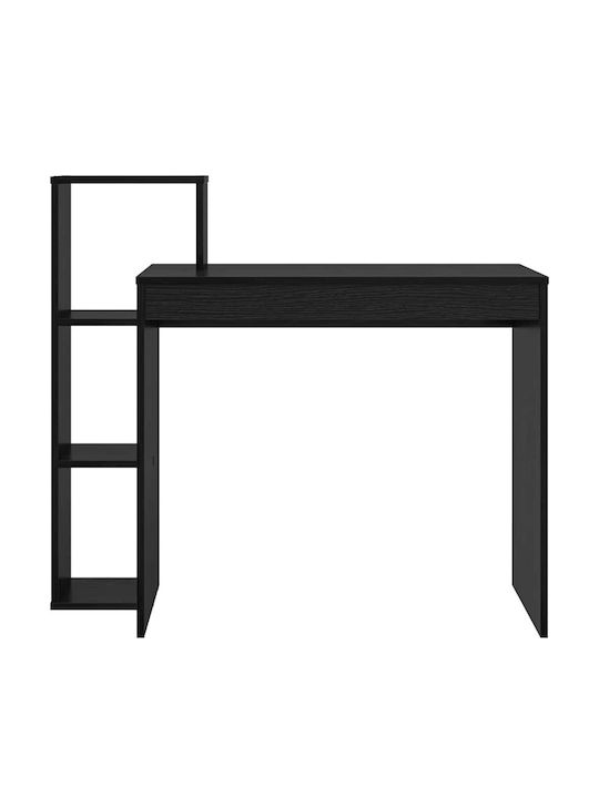 Computer Büro Holz Schwarz 100x40x90cm