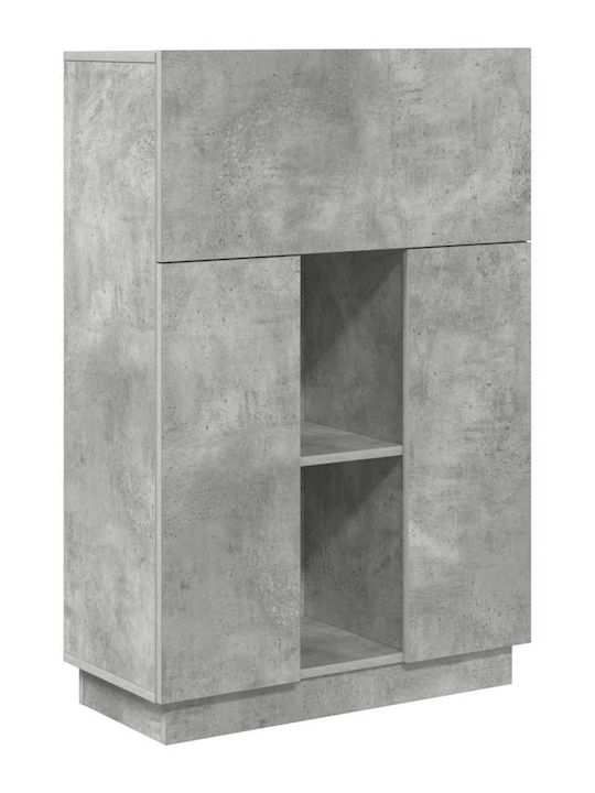 Computer Büro Holz Grey Concrete 71.5x31.5x106.5cm