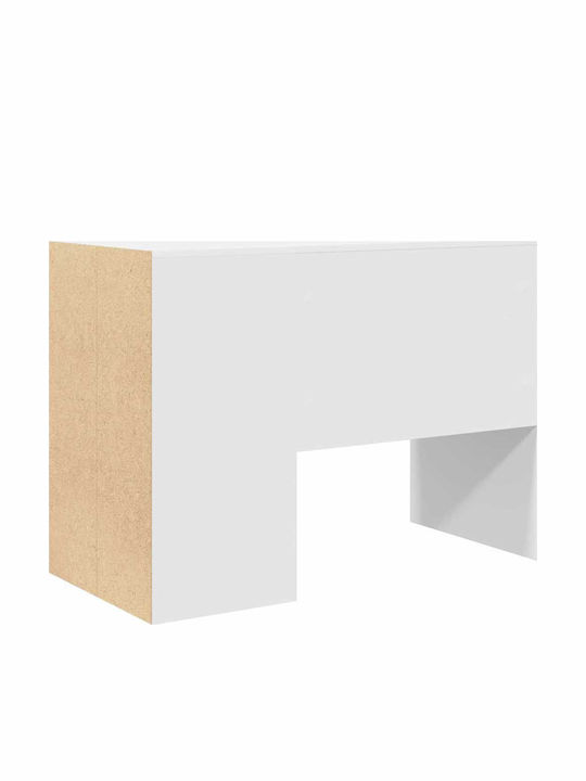 Birou Din Lemn Alb 90x50x75cm