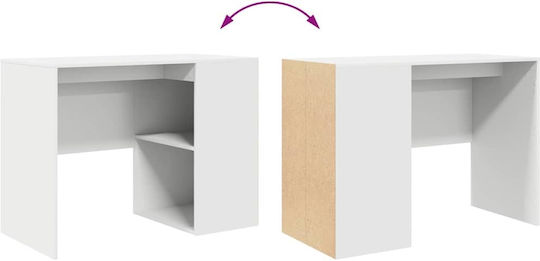 White Wooden Desk 90x50x75cm