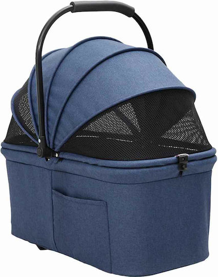 vidaXL Waterproof Dog/Cat Carrying Blue Stroller for 7.2kg Pets L99xW81xH47cm