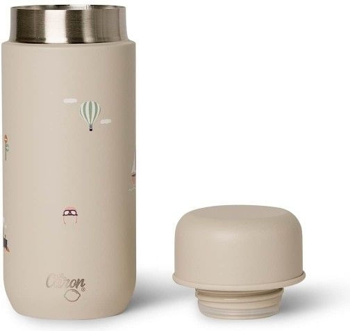 Citron Kids Water Bottle Thermos Stainless Steel Yellow 220ml