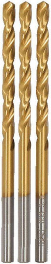 CAT Satz 3 Bohrer HSS Titan mit Zylindrischem Schaft für Metall και Holz